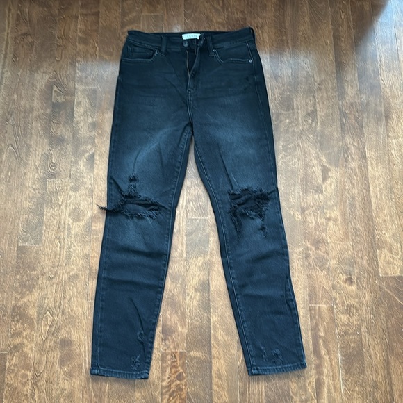 Eunina Tobi Super High Rise Mom Jean Black size 7 - Picture 2 of 10